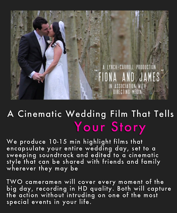 Wedding Video Service, Two Camera Setup, Simple Pricing, No Time Limit Imposed